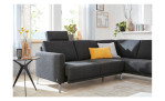 Komfort-Ecksofa Musterring MR 385 in schwarz, Ansicht der Funktion