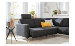 Komfort-Ecksofa Musterring MR 385 in schwarz, Ansicht der Funktion