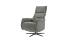 Relaxsessel Musterring MR 376, in der Farbausführung silber, Schrägansicht rechts, Rücken leicht nach hinten