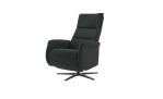Relaxsessel Musterring MR 376, in der Farbausführung anthrazit, Schrägansicht rechts, Rücken leicht nach hinten