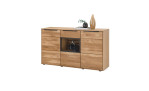 Sideboard set one Jackson in Eiche, mit einem verglasten Fach mittig