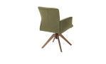 Armlehnstuhl Musterring Helmond, in der Farbausführung Olive, Rückansicht