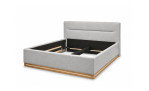 Polsterbett set one Franklin in der Farbe hellgrau, Gestell ohne Lattenrost und Matartzen