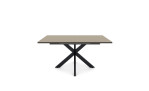Esstisch set one Reno in der Farbe Taupe Glanz, Frontansicht