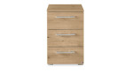 Nachttisch set one Henderson im Dekor Eiche-Artisan-Nachbildung und 3 Schubkästen, Draufsicht
