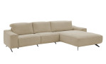 Komfort-Wohnlandschaft Musterrring MR 9450, in der Farbausführung Beige, Schrägansicht