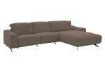 Komfort-Wohnlandschaft Musterrring MR 9450, in der Farbausführung Taupe, Schrägansicht