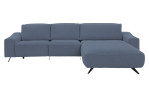 Komfort-Wohnlandschaft Musterrring MR 9450, in der Farbausführung Blue, Frontansicht
