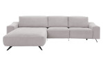 Komfort-Wohnlandschaft Musterrring MR 9450, in der Farbausführung Silver, Frontansicht