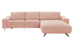 Komfort-Wohnlandschaft Musterrring MR 9450, in der Farbausführung Rose, Frontansicht