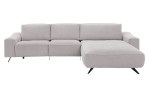 Komfort-Wohnlandschaft Musterrring MR 9450, in der Farbausführung Silver, Frontansicht
