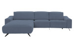 Komfort-Wohnlandschaft Musterrring MR 9450, in der Farbausführung Blue, Frontansicht