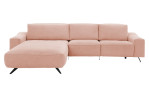 Komfort-Wohnlandschaft Musterrring MR 9450, in der Farbausführung Rose, Frontansicht