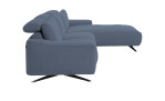 Komfort-Wohnlandschaft Musterrring MR 9450, in der Farbausführung Blue, Seitenansicht