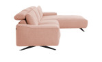 Komfort-Wohnlandschaft Musterrring MR 9450, in der Farbausführung Rose, Seitenansicht