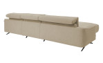 Komfort-Wohnlandschaft Musterrring MR 9450, in der Farbausführung Beige, Rückansicht
