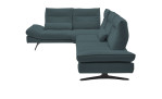 Komfort-Ecksofa Musterring MR 2795, in der Farbausführung Blau, Seitenansicht