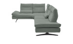 Komfort-Ecksofa Musterring MR 2795, in der Farbausführung Graugrün, Seitenansicht