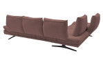 Komfort-Ecksofa Musterring MR 2795, in der Farbausführung Rot, Rückansicht