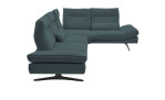 Basis-Ecksofa Musterring MR 2795, in der Farbausführung Blau, Seitenansicht