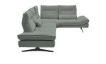 Basis-Ecksofa Musterring MR 2795, in der Farbausführung Graugrün, Seitenansicht