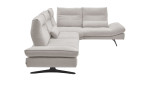Basis-Ecksofa Musterring MR 2795, in der Farbausführung Ivory, Seitenansicht