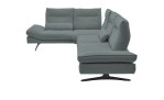 Basis-Ecksofa Musterring MR 2795, in der Farbausführung Türkis, Seitenansicht
