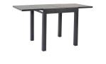 Gartentisch ausziehbar Dallas in grau und Anthrazit, ausziehbar auf ca. 144 cm, Ansicht Funktion