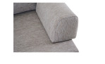 Anstell-Sofa 2-Sitz MONDO Latea Gestell Aluminium anthrazit Rope taupe, Detailansicht