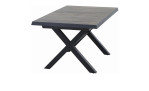 Gartentisch Corido in Anthrazit mit Keramik-Platte, seitliche Ansicht