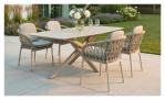 Gartentische Como von LC Garden in Taupe-Beige, Ansicht im Milieu