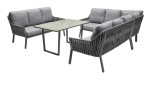 Gartensofa Live von LC Garden in Grau-Anthrazit, Ansicht mit weiteren Möbeln