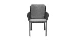 Gartenstuhl Live von LC Garden in Grau-Anthrazit, Draufsicht