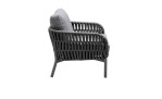 Gartensessel Camino von LC Garden in Grau-Anthrazit, Seitenansicht