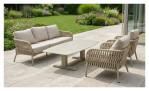 Gartensessel Camino von LC Garden in Beige-Taupe, Ansicht im Milieu
