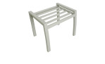 Gartenhocker Bondino II Taupe, Freisteller, Gestell ohne Auflage