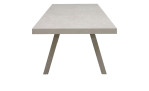 Gartentisch ausziehbar Bondino II Taupe, Freisteller, Draufsicht kurze Seite