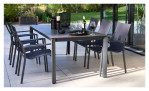Gartentisch Rieke mit Aluminium-Gestell und HPL Tischplatte, Ansicht im Milieu