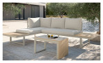 Garten-Lounge-Set 3tlg. Grumo in taupe/beige, Ansicht im Milieu