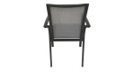 Gartenstuhl Savona in Grau-Anthrazit, Rückansicht