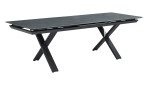 Ausziehtisch Vancouver in Grau/Anthrazit mit X-Gestell