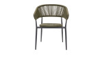 Gartenstuhl Adrano Gestell anthrazit Rope grün