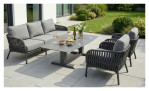 Gartensofa Camino von LC Garden in Grau-Anthrazit, Ansicht im Mileu
