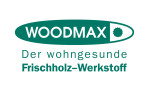 Gütesiegel Woodmax, grün mit weißem Hintergrund