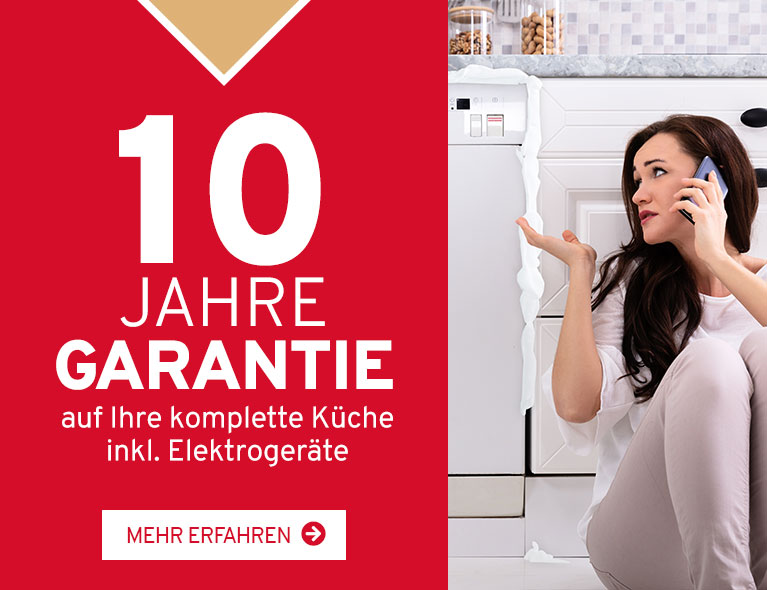 Garantiemax - 10 Jahre Küchengarantie
