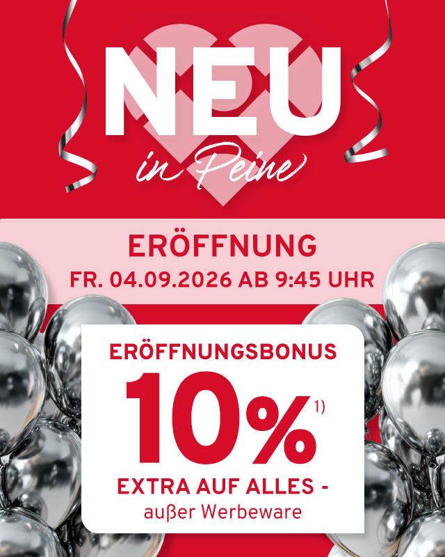 Eröffnung Peine am 04.09.2026