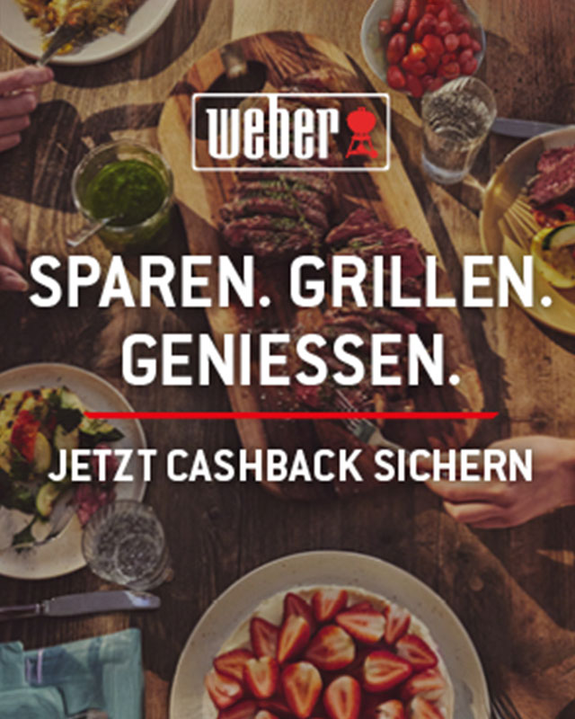 Weber Cashback sichern