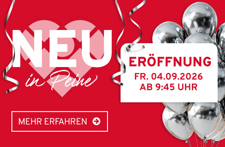 Eröffnung Peine am Fr. 04.09.2026 ab 9:45 Uhr