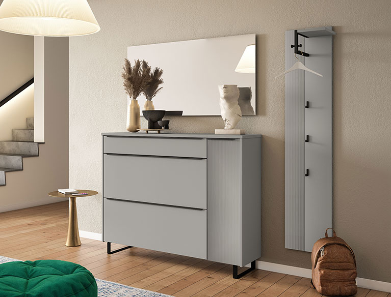 Brera Grau Garderobenserie