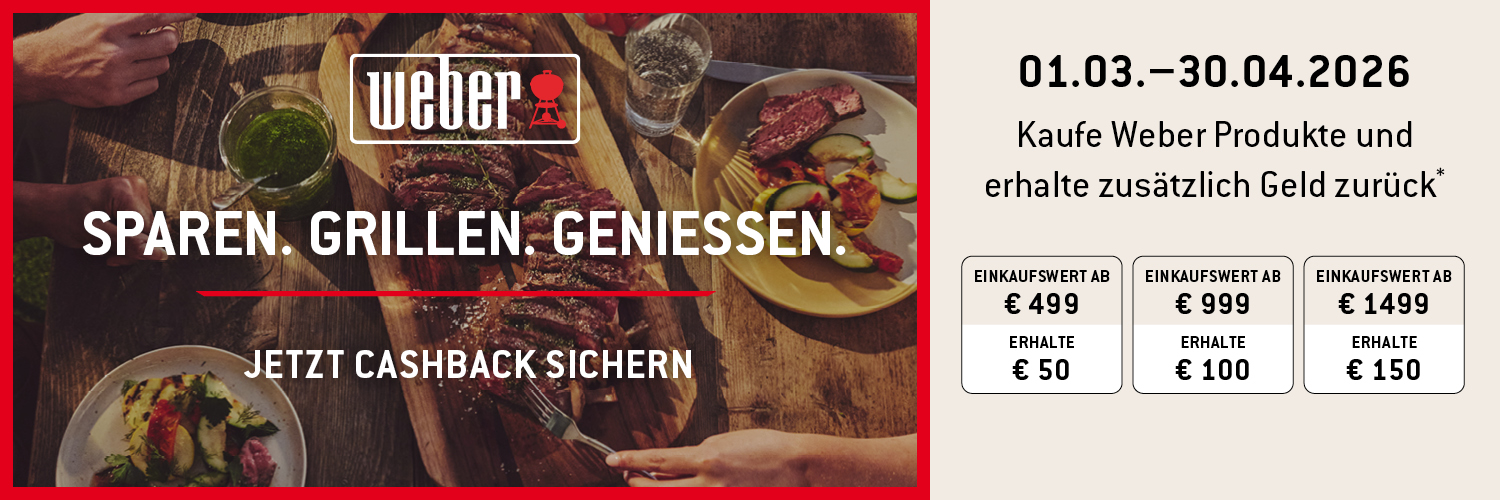 Weber Cashbackaktion